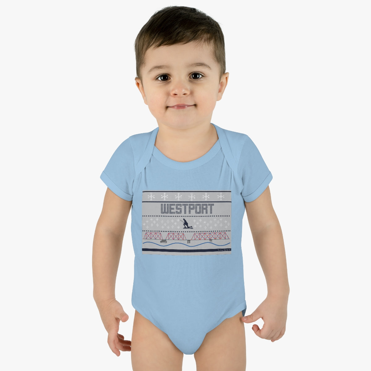 Westport Ugly Holiday Infant Baby Rib Bodysuit