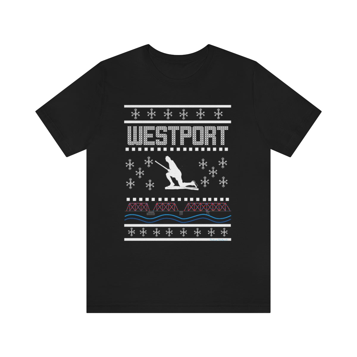 westport ct / connecticut ugly chirstmas sweater tee shirt