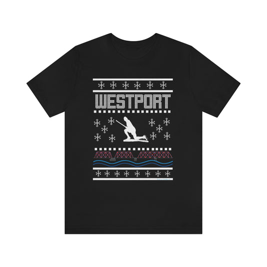 westport ct / connecticut ugly chirstmas sweater tee shirt