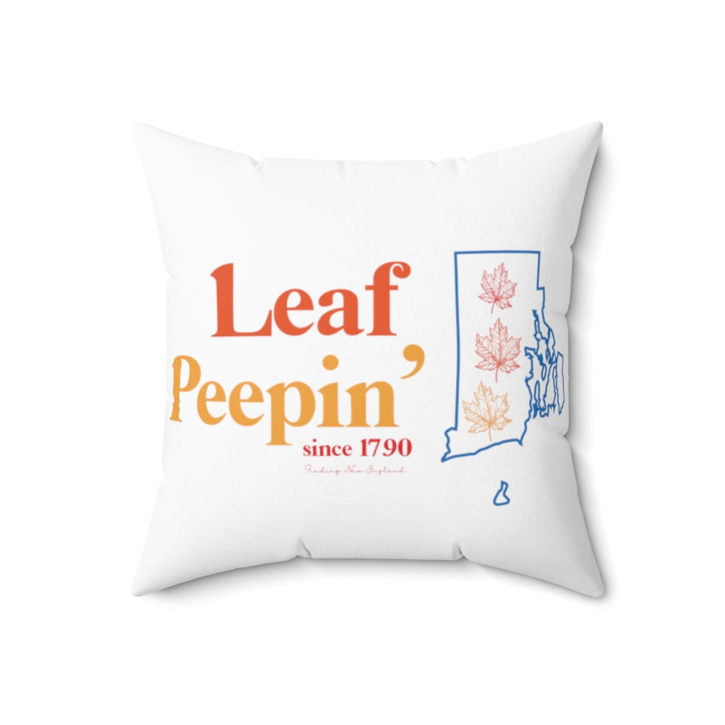 Leaf Peepin’ Rhode Island   Show your love for the fall season with this Leaf Peepin' Rhode Island  collection. From the traveler to the local, this collection is inspired for anyone who loves the crisp air and colorful autumn season. Proceeds of this collection go to help grow Finding New England's brand.