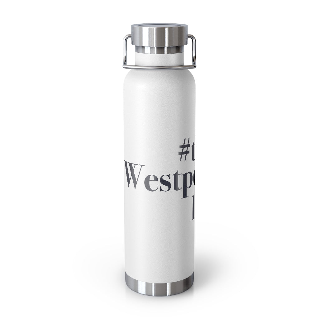 #thewestportlife 22 oz Vacuum Insulated Bottle Do you live the #thewestportlife? Living the #thewestportlife is a lifestyle and proudly show it off the world that your beach of choice is Compo Beach and you support the local lifestyle. Free USA shipping on all products. Proceeds of this collection goes to help grow Finding Westport and Finding Connecticut’s brand.