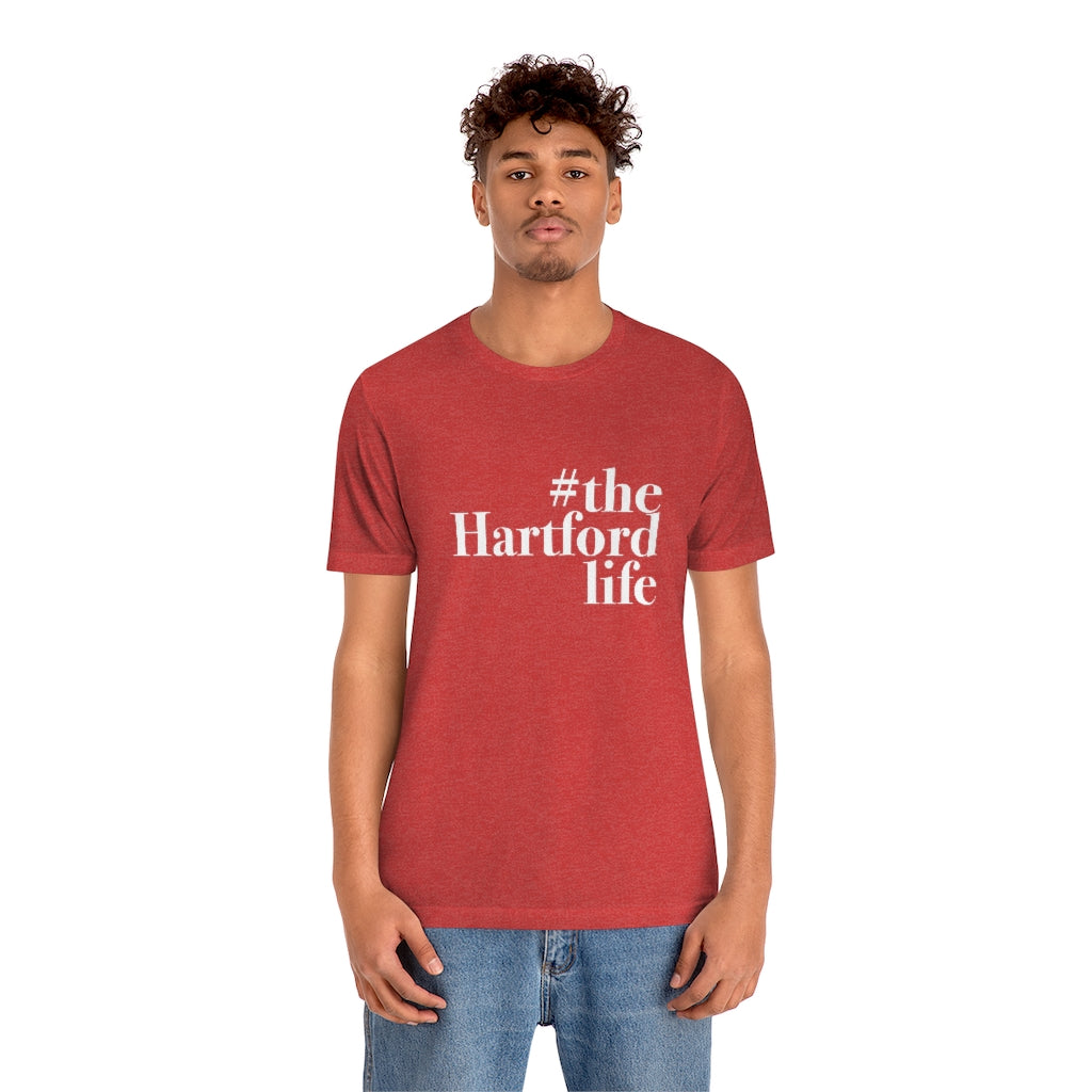 #thehartfordlife Unisex Jersey Short Sleeve Tee  Proceeds help grow Finding Connecticut's website and brand.   Click here to go back to our home page.