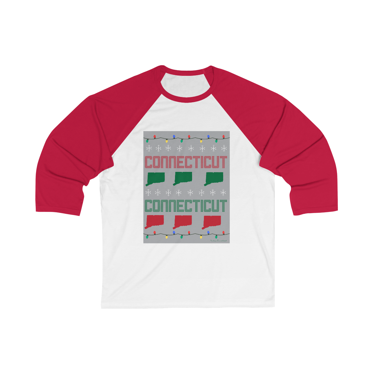 Connecticut ugly holiday unisex tee shirt