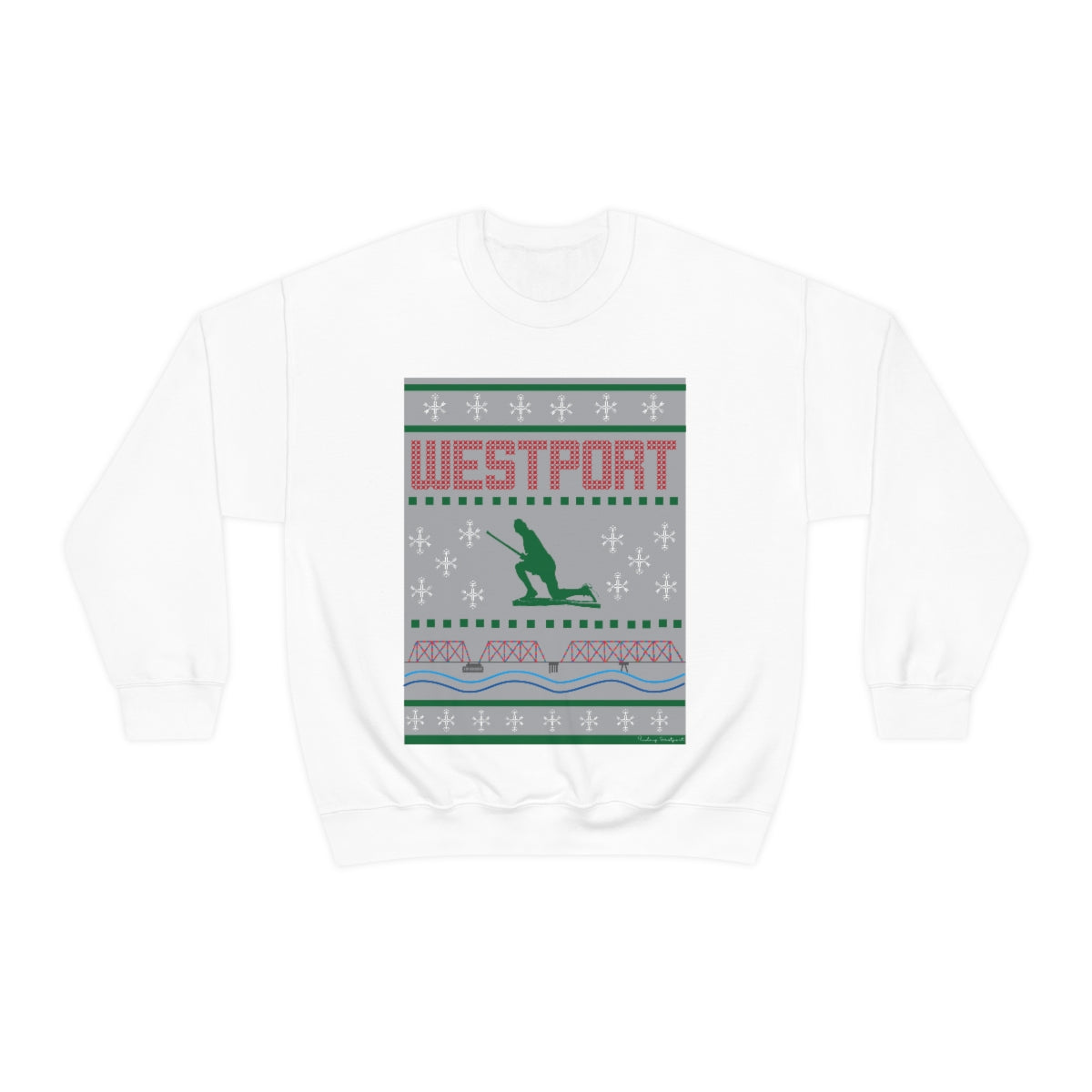 westport ct / connecticut ugly christmas sweater unisex sweatshirt