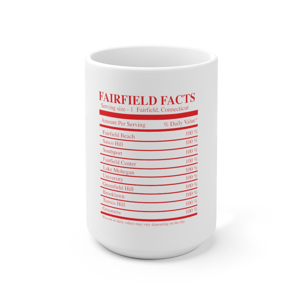 Fairfield Facts Ceramic Mug 15oz