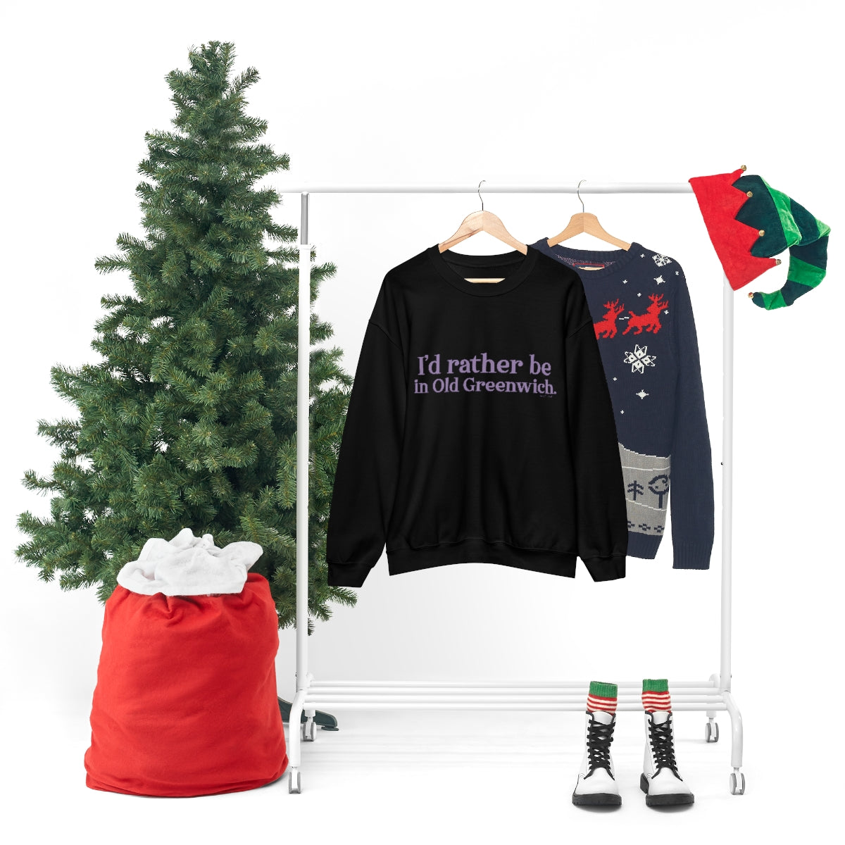I'd rather be in Old Greenwich. Unisex Heavy Blend™ Crewneck Sweatshirt