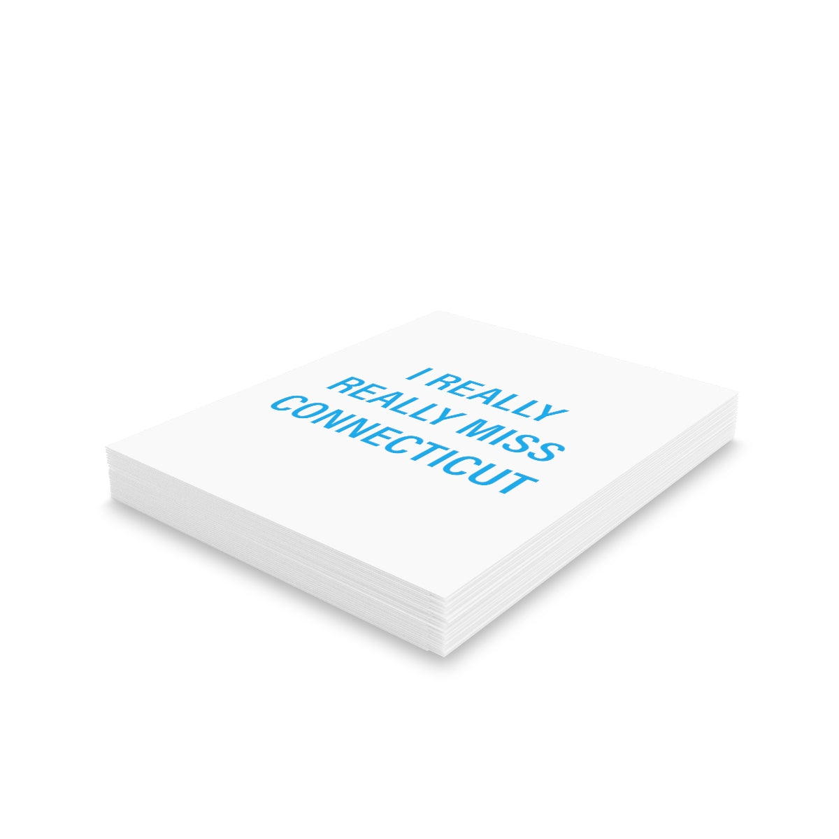 I Really Really Miss Connecticut Greeting Cards (8, 16, and 24 pcs)