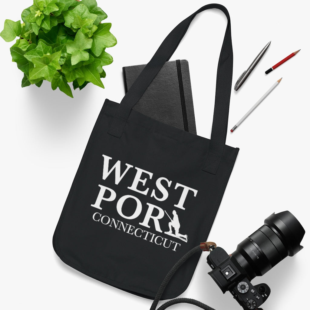 Westport Connecticut  Organic Canvas Tote Bag