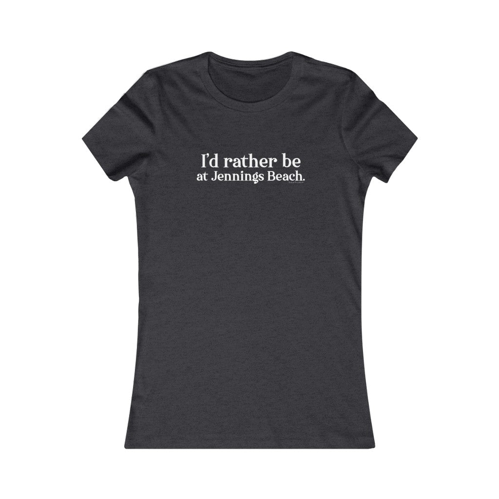 Jennings beach fairfield ct / connecticut womens tee shirt