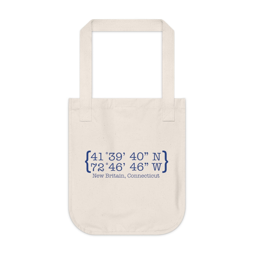 New Britain Coordinates Organic Canvas Tote Bag