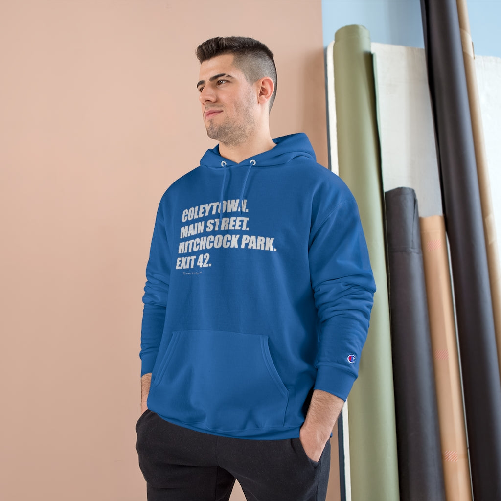 Coleytown. Main Street. Hitchcock Park. Exit 42. Unisex Sponge Fleece Pullover Hoodie How do you say Westport without saying Westport? Westport, Connecticut is filled with unique aspects. Each providing different elements that make up the town from historic to modern traditions. Proceeds of this collection goes to help build Finding Westport and Finding Connecticut's brands.