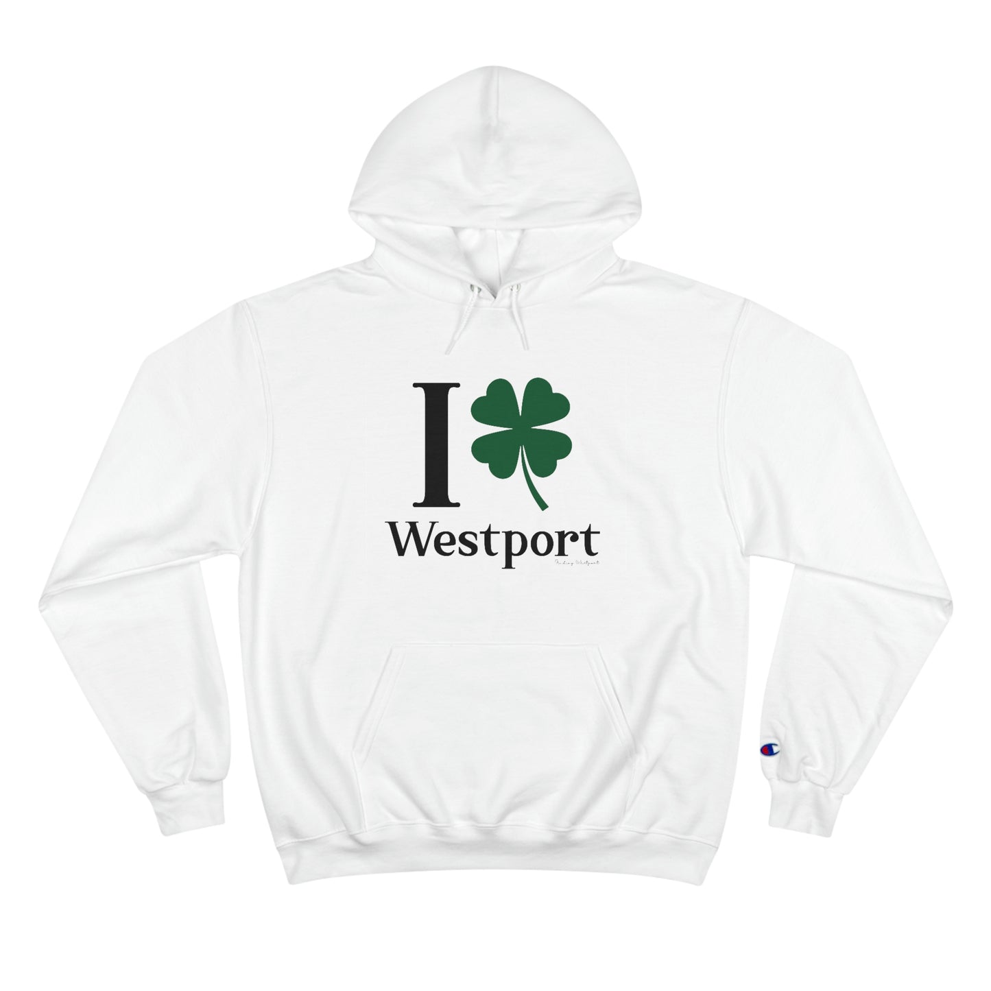 westport Connecticut st patricks day hoodie, i clover westport