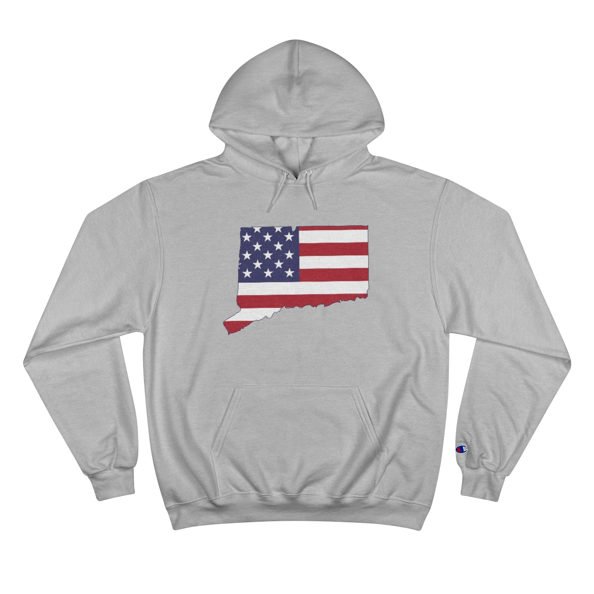 ct / connecticut american flag hooded sweatshirt hoodie