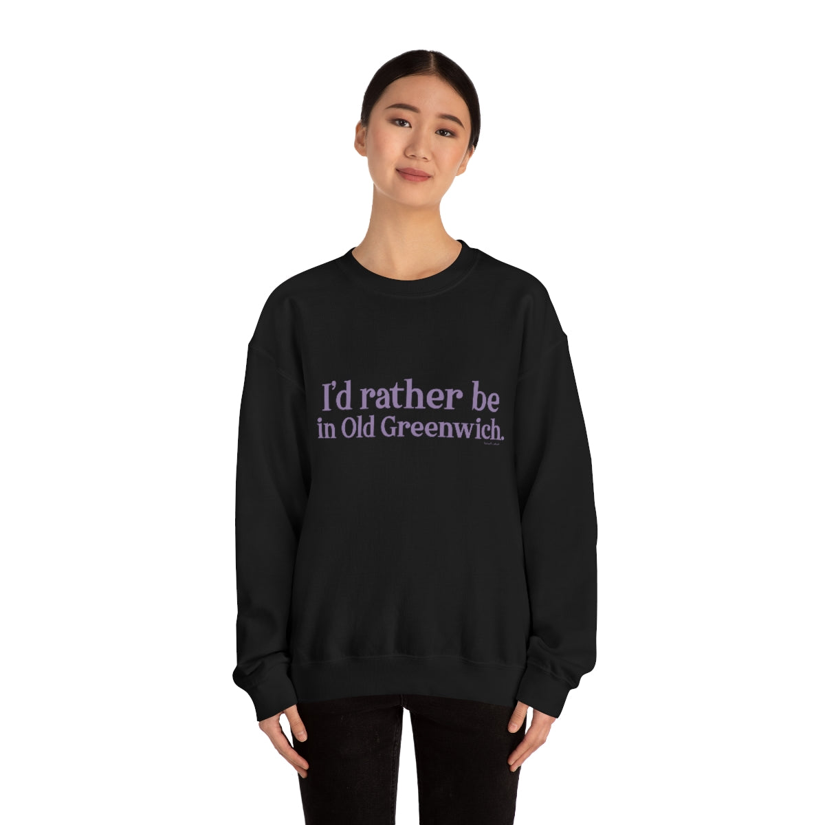 I'd rather be in Old Greenwich. Unisex Heavy Blend™ Crewneck Sweatshirt