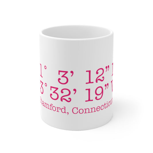 Stamford Coordinates White Ceramic Mug