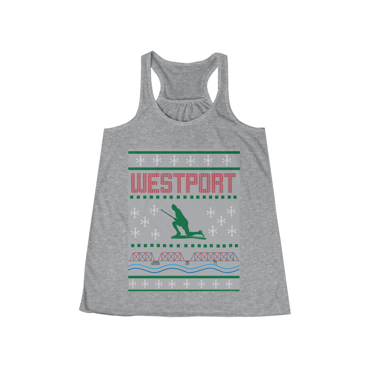 westport ct / conneecticut ugly christmas shirt womens tank top shirt