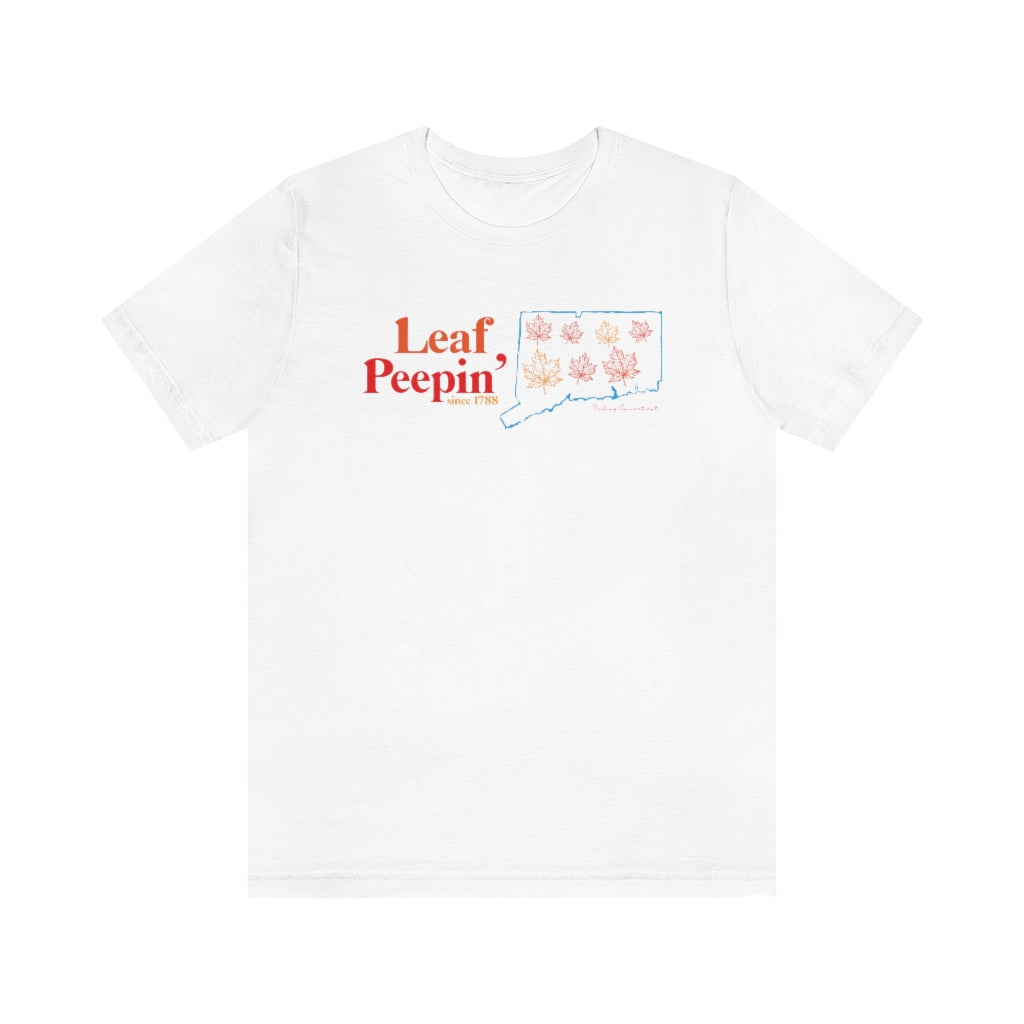 Leaf Peepin' Connecticut Unisex Jersey Short Sleeve Tee