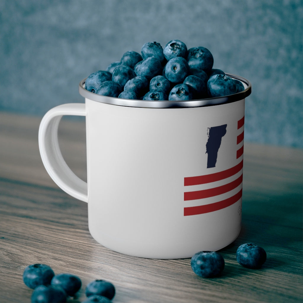 Vermont American Flag collection has tee shirts, mugs, reusable bags, and other apparel and gifts. All proceeds goes to help build the Finding New England brand and get our website up and going. Free shipping on all products.