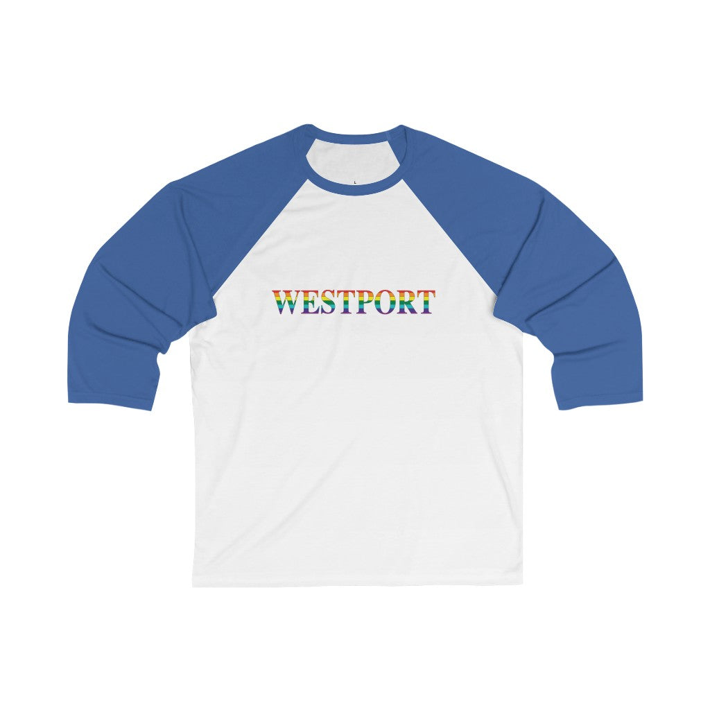 Westport Rainbow Unisex 3\4 Sleeve Baseball Tee