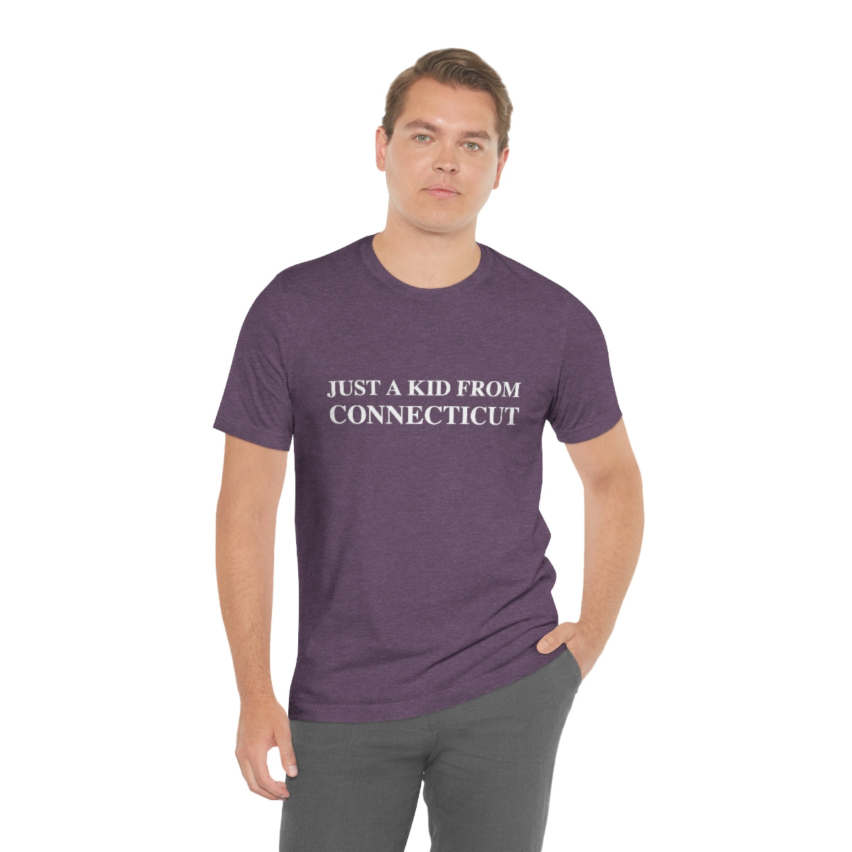 Just a kid from Connecticut Unisex Jersey Short Sleeve Tee