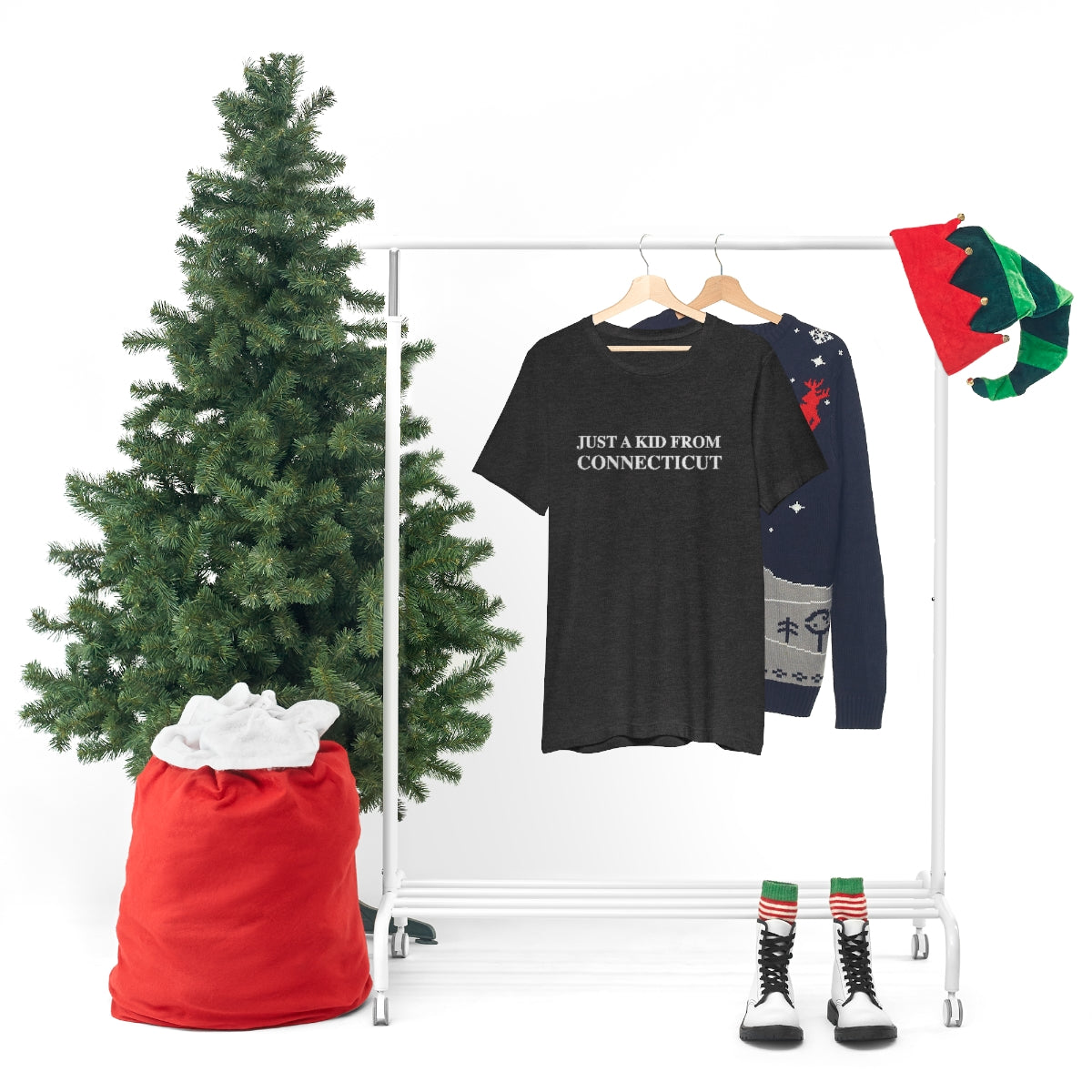 Just a kid from Connecticut Unisex Jersey Short Sleeve Tee