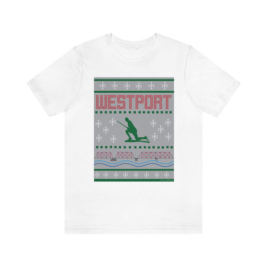 westport ct / connecticut ugly christmas sweater tee shirt