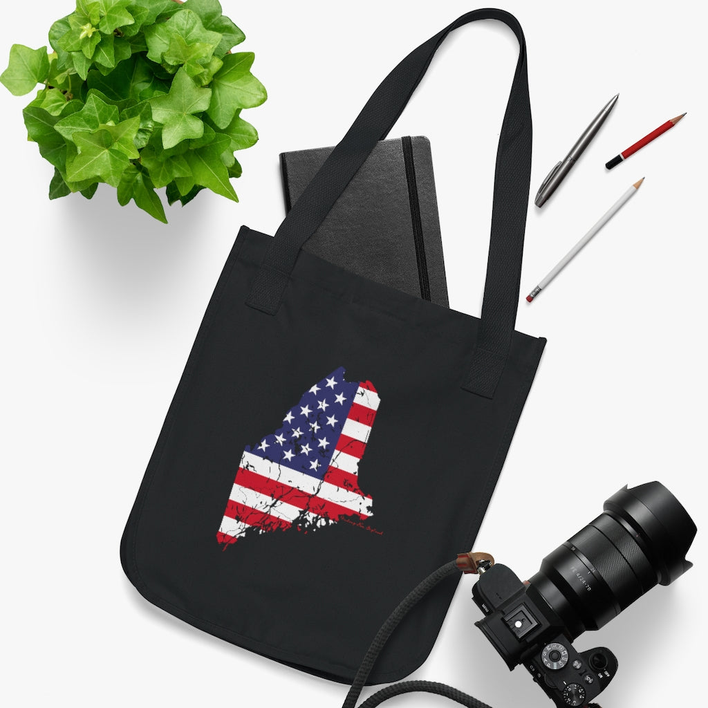Maine American Flag collection has tee shirts, mugs, reusable bags, and other apparel and gifts. All proceeds goes to help build the Finding Maine brand and get our website up and going. Free shipping on all products.