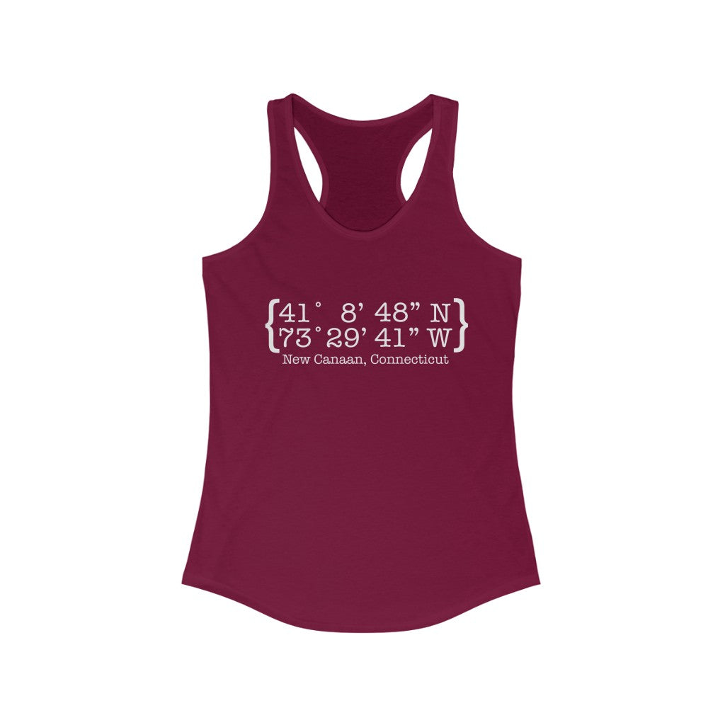 New Canaan Coordinates Unisex Jersey Tank Does New Canaan, Connecticut always have a special place in your heart. The Coordinates collection marks the spot for the special place you have ties to. Proceeds helps grow Finding New Canaan and Finding Connecticut's brand grow.