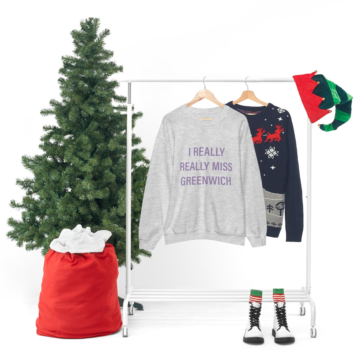 I Really Really Miss Greenwich Unisex Heavy Blend™ Crewneck Sweatshirt