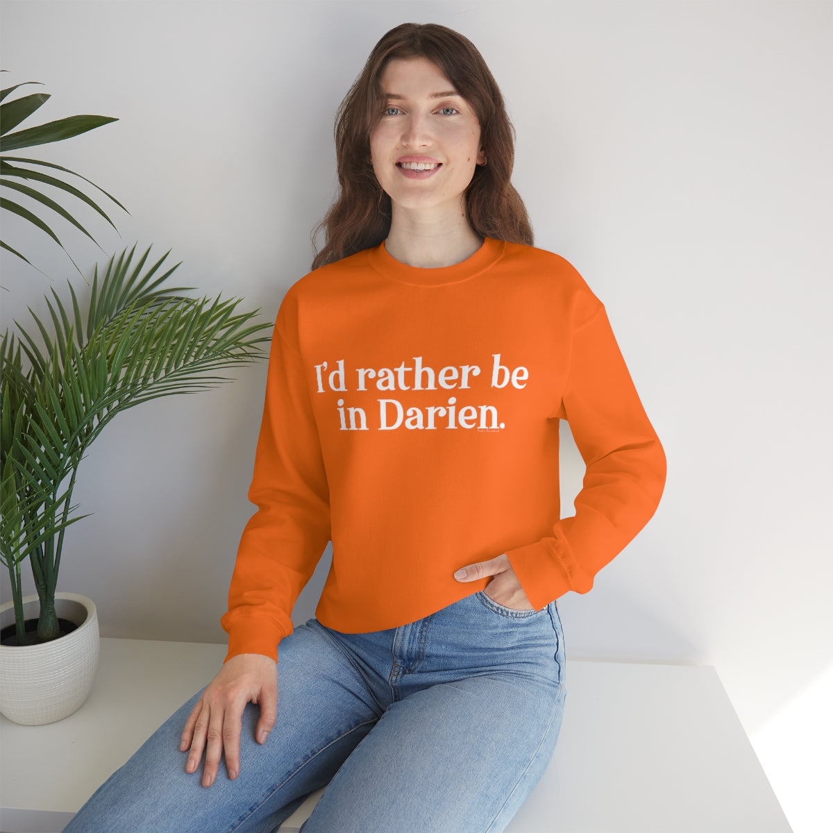 I'd rather be in darien sweatshirt