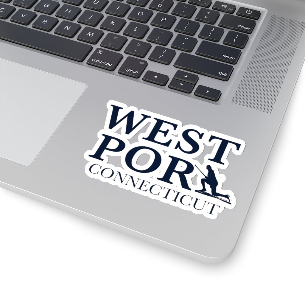 Westport Connecticut Kiss - Cut Stickers