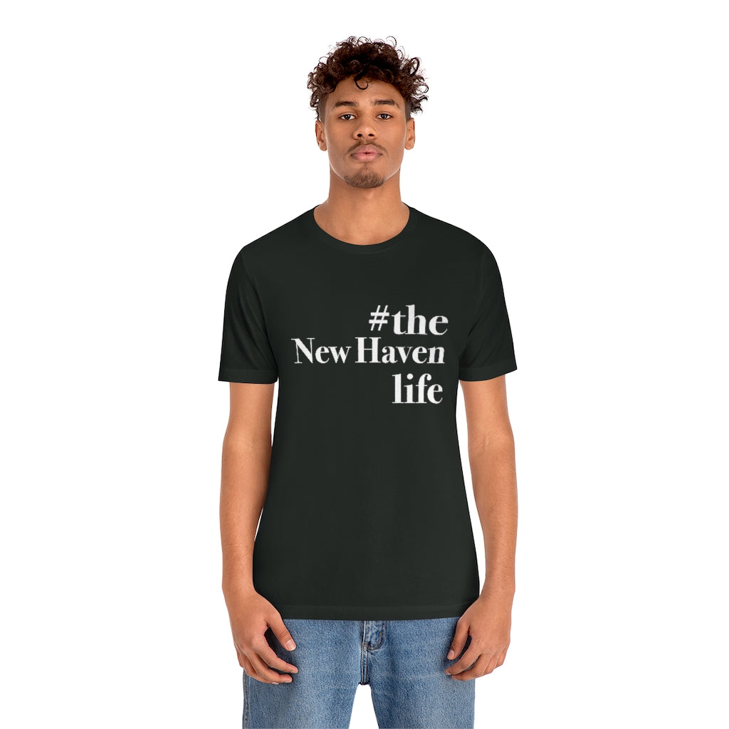 #thenewhavenlife Unisex Jersey Short Sleeve Tee Free USA shipping Proceeds help grow Finding Connecticut's website and brand. Click here to go to our home page