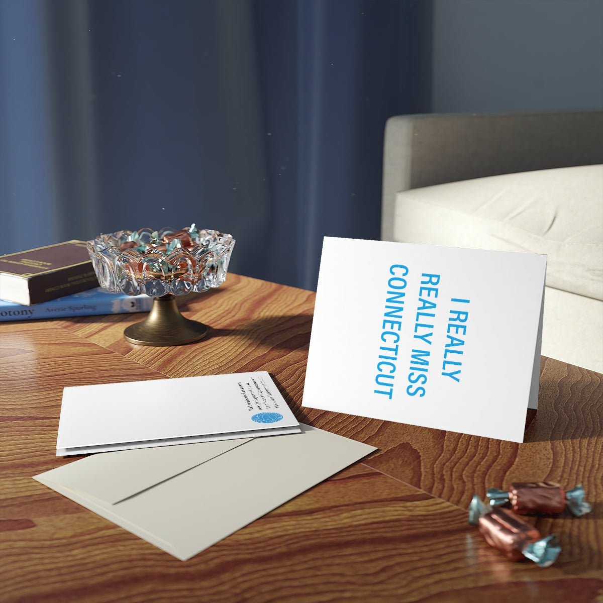 I Really Really Miss Connecticut Greeting Cards (8, 16, and 24 pcs)
