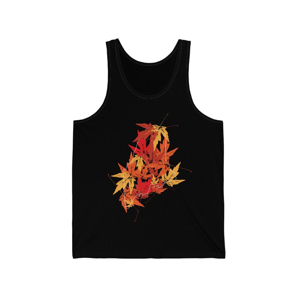 Maine Leaves tank top
