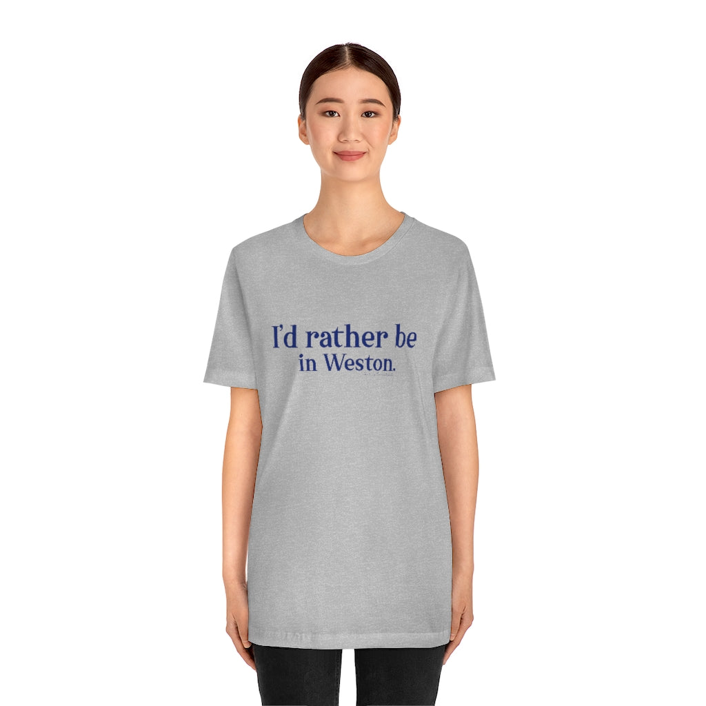 I’d rather be in Weston. Weston Connecticut tee shirts, hoodies sweatshirts, mugs and other apparel, home gifts and souvenirs. Proceeds of this collections goes to help Finding Connecticut’s brand. Free USA shipping