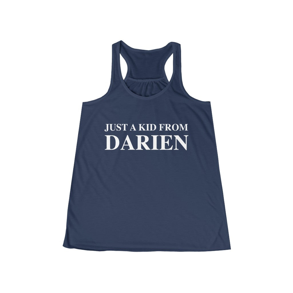 just a kid from darien womens tank top