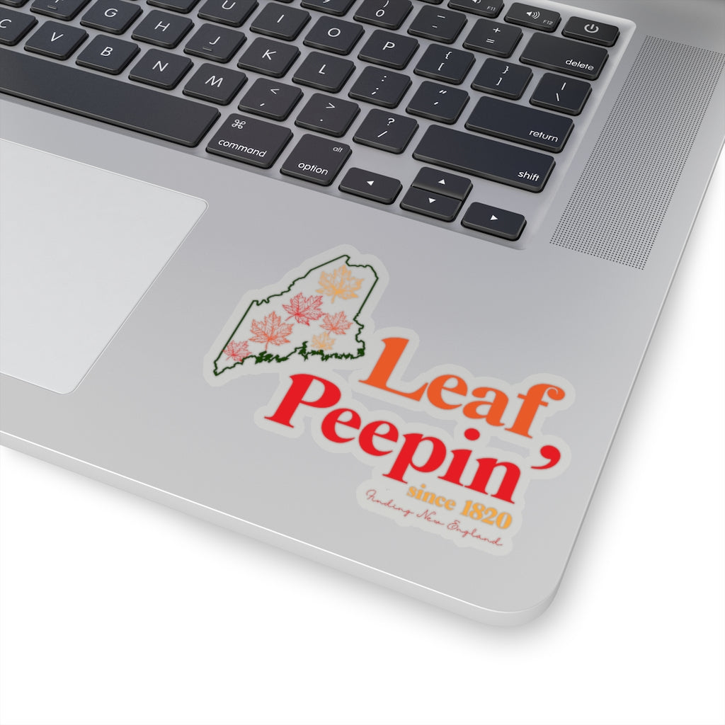 Leaf Peepin' Maine Show your love for the fall season with this Leaf Peepin' collection. From the traveler to the local, this collection is inspired for anyone who loves the crisp air and colorful autumn season. Proceeds of this collection go to help grow Finding New England's brand.