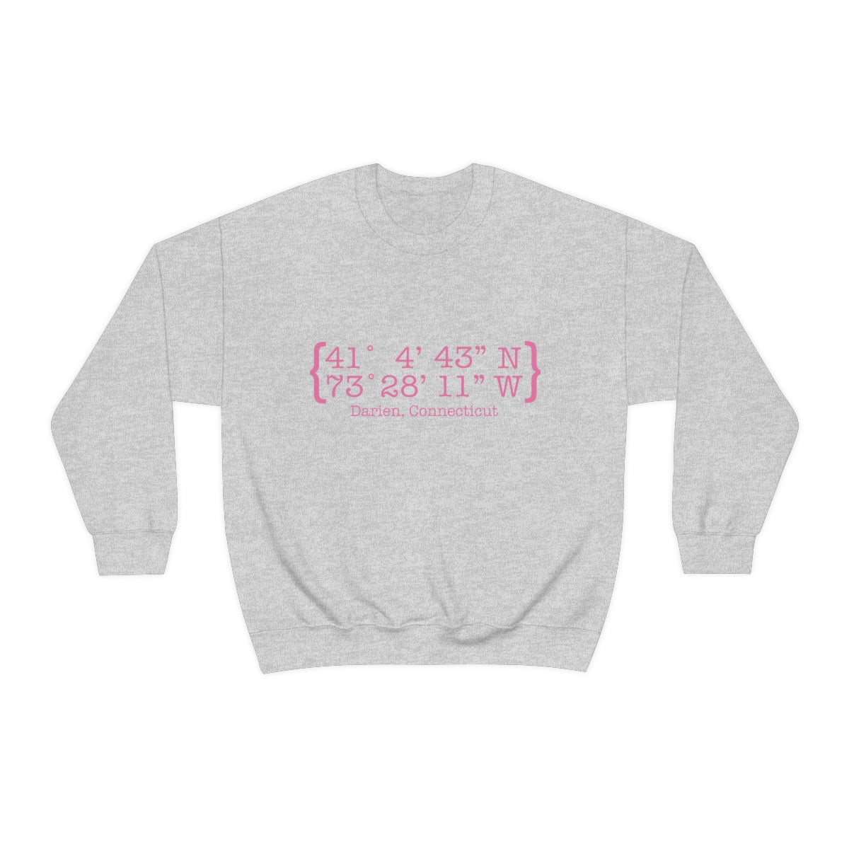 Darien Coordinates Unisex Heavy Blend™ Crewneck Sweatshirt