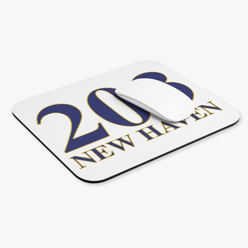 203 New Haven Mouse Pad 203 New Haven Collection. Inspired by the Connecticut flag and the 203! Show off for your pride for Connecticut and New Haven! Proceeds of this collection go to help build Finding Connecticut’s website and brand. • Free USA shipping Click here to go to our home page