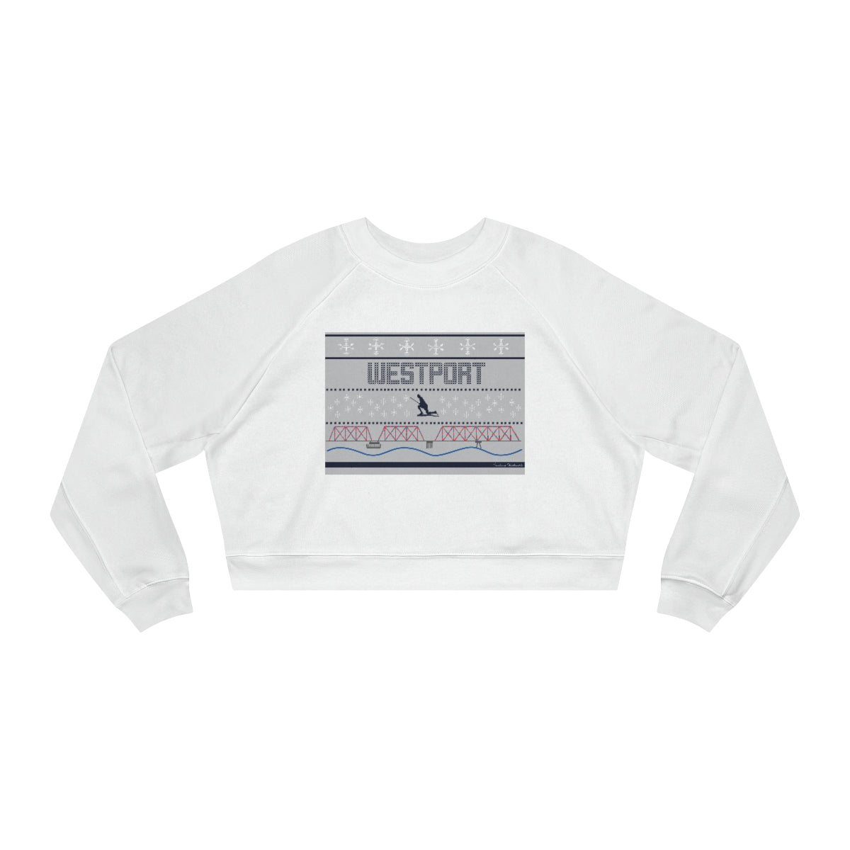 westport ct / connecticut ugly christmas sweater womens sweatshirt