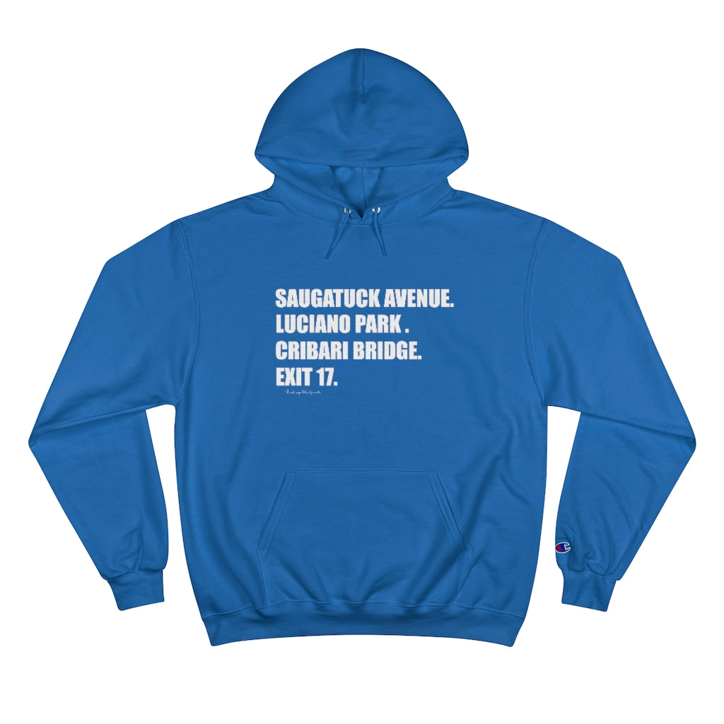 Saugatuck Ave. Luciano Park. Cribari Bridge. Exit 17. Unisex 3/4 Sleeve Baseball Tee How do you say Westport without saying Westport? Westport, Connecticut is filled with unique aspects. Each providing different elements that make up the town from historic to modern traditions. Proceeds of this collection goes to help build Finding Westport and Finding Connecticut's brands.