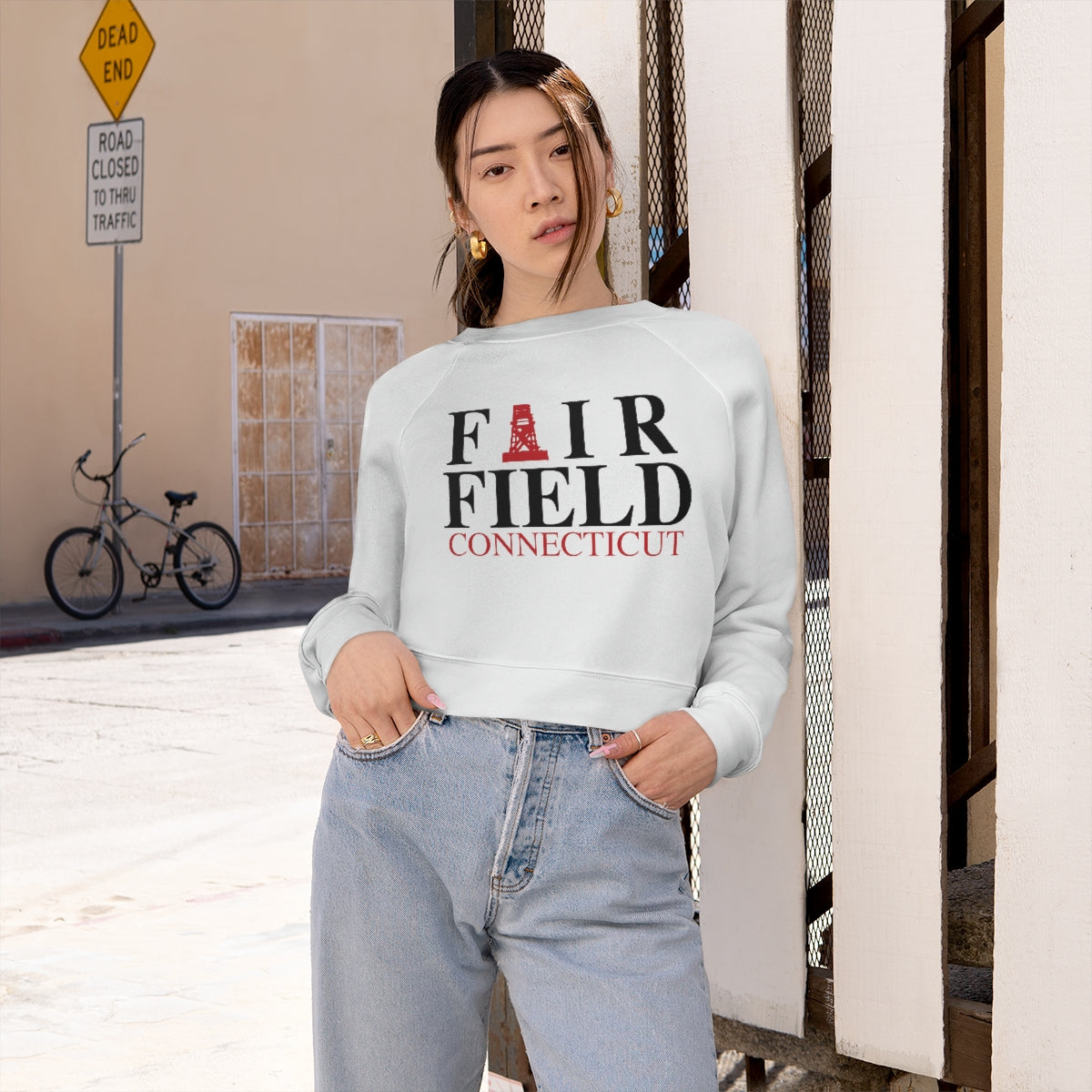 fairfield ct / connecticut womens sweatshirt