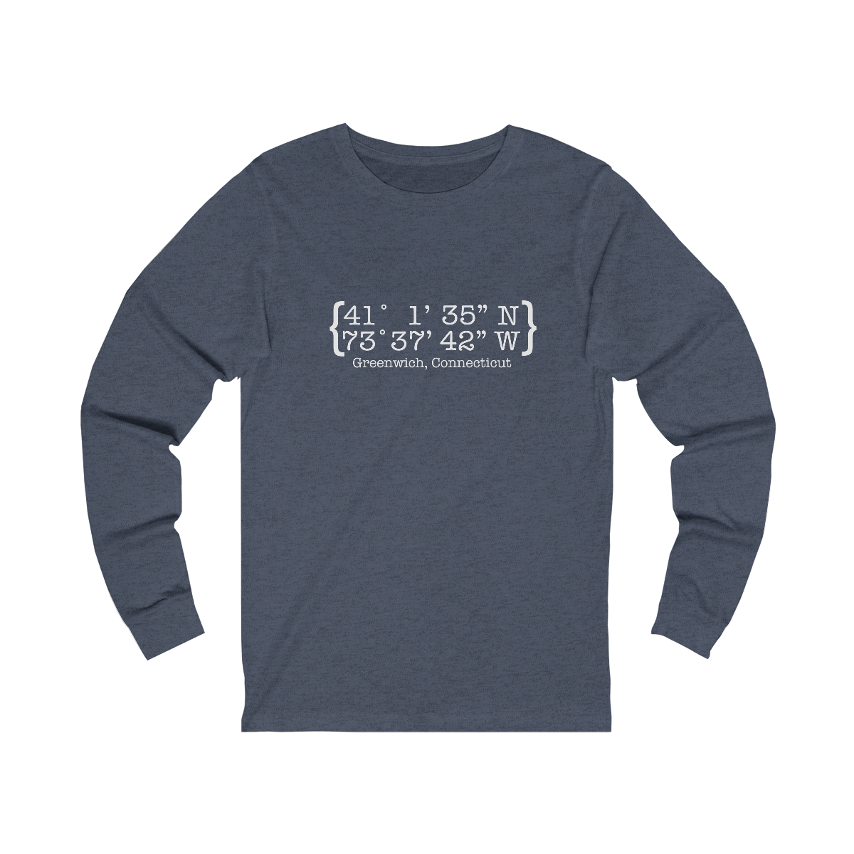greenwich ct / connecticut long sleeve tee shirt