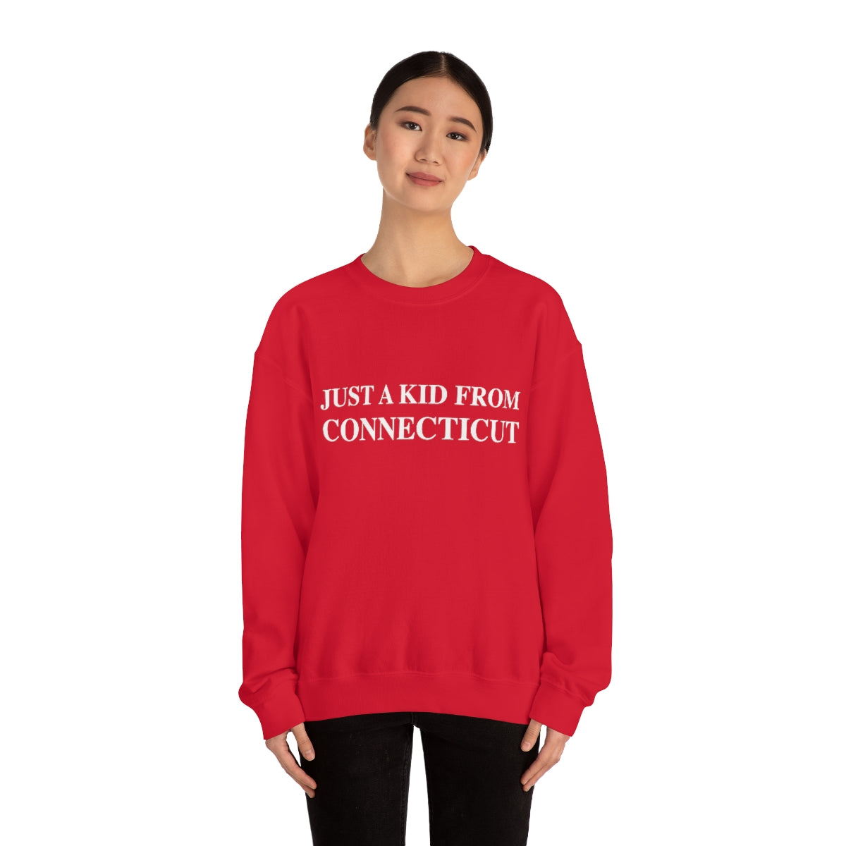 Just a Kid from Connecticut Unisex Heavy Blend™ Crewneck Sweatshirt