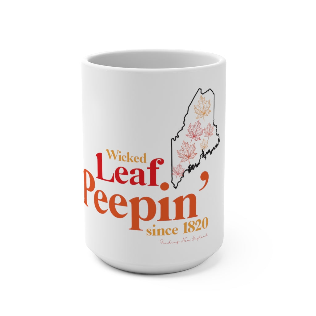 Wicked Leaf Peeper If you ask a local about leaf peeping, they would most likely say “Leaf peeping is wicked cool!” This collection brings out the uniqueness of fall in Maine. Free USA shipping on all items