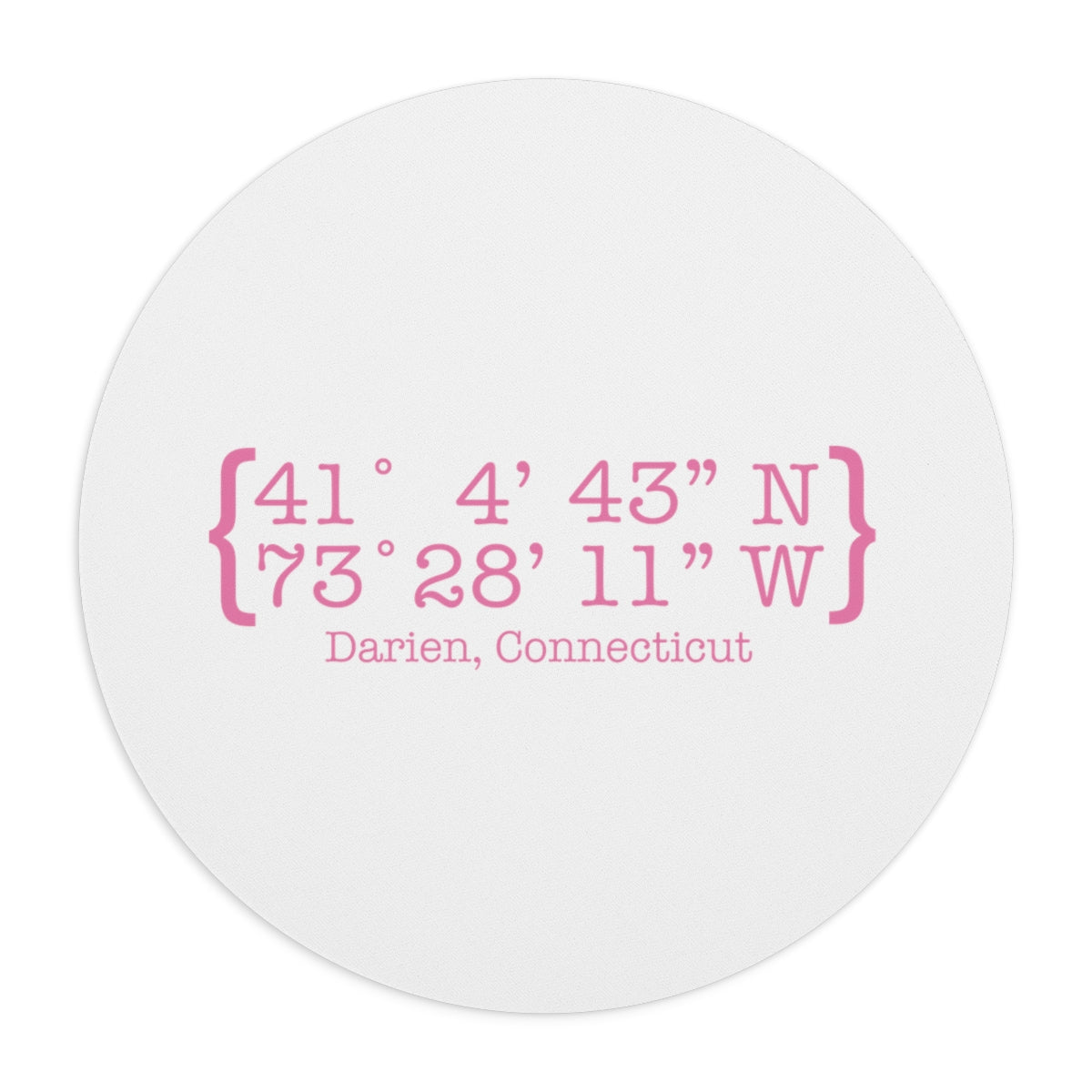 Darien Coordinates Mousepad