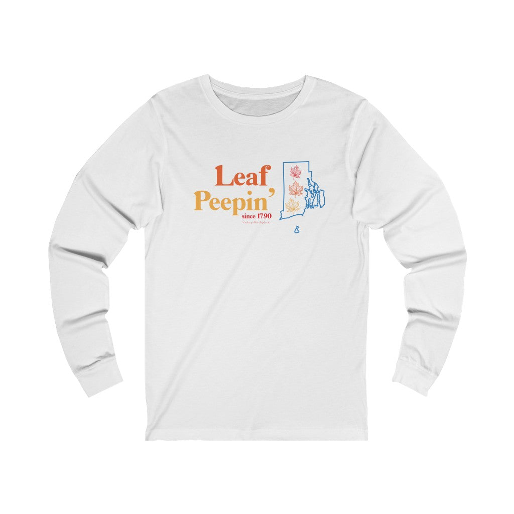 Leaf Peepin’ Rhode Island   Show your love for the fall season with this Leaf Peepin' Rhode Island  collection. From the traveler to the local, this collection is inspired for anyone who loves the crisp air and colorful autumn season. Proceeds of this collection go to help grow Finding New England's brand.