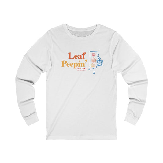 Leaf Peepin’ Rhode Island   Show your love for the fall season with this Leaf Peepin' Rhode Island  collection. From the traveler to the local, this collection is inspired for anyone who loves the crisp air and colorful autumn season. Proceeds of this collection go to help grow Finding New England's brand.