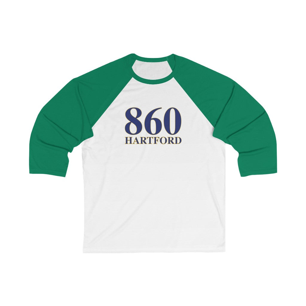 860 Hartford Unisex 3/4 Sleeve Baseball Tee 860 Hartford Collection. Inspired by the Connecticut flag and the 860! Show off for your pride for Connecticut and Hartford! Proceeds of this collection go to help build Finding Connecticut’s website and brand. • Free USA shipping Click here to go to our home page
860 hartford // hartfod connecticut unisex shirt // finding connecticut