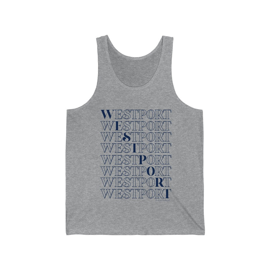 Westport on repeat tank top